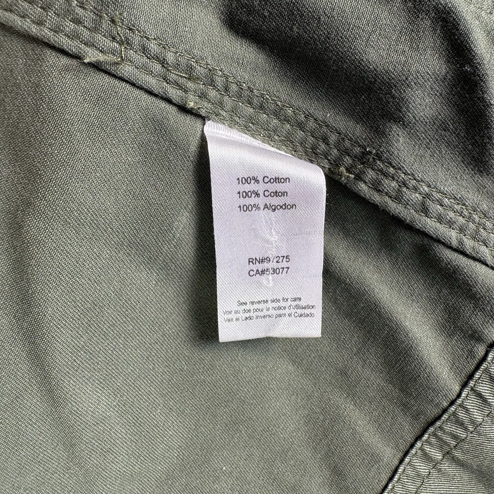 Fox Racing Jacket Military Style Zip & Button Army Green Logo Women's Size Small - Picture 11 of 12